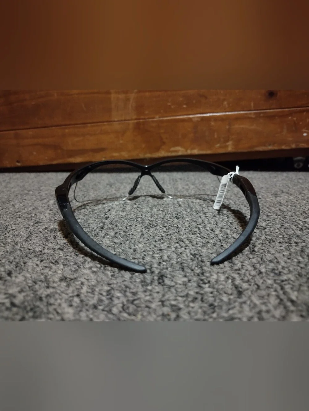 Men’s Black Sunglasses with Clear Lenses